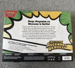 Pokemon TCG Mega Evolution Ascended Heroes Mega Meganium Ex Box Brand New Sealed - Image 2