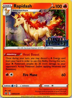 Rapidash SWSH270 Promo SWSH Black Star Pokemon NM - Image 1