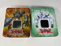 Yugioh Collectible Elemental Hero Grand Neos & Neos Tin Lot (Empty) - Used - Image 1