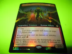Electro, Assaulting Battery (Extended Art) Marvel's Spider-Man Foil - Image 1