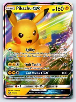 Pikachu GX - SM232 Holo Promo Sun & Moon Promo Pokemon Near Mint - Image 1