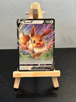 2021 Pokemon Eevee V Promo Holo Card SWSH: Sword & Shield SWSH065 NM/LP+ - Image 1