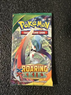 EMPTY Pokemon XY Roaring Skies Booster Pack Gallade - Image 1