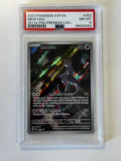 2023 POKEMON SVP EN-SV BLACK STAR PROMO #052 MEWTWO PSA 8 - Image 1