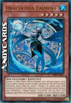 DRACOCODA FAIMENA • (Dracotail Faimena) • Ultra R • RA05 IT035 • 1Ed • Yugioh! - Image 1