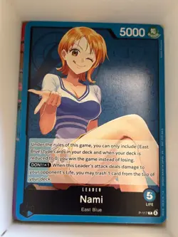 P-117 Nami English P One Piece TCG Card Game - Image 1