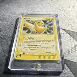 Pokemon TCG Pikachu Holo Promo Card E Reader 012 Nintendo Set 2003 Thundershock - Image 2