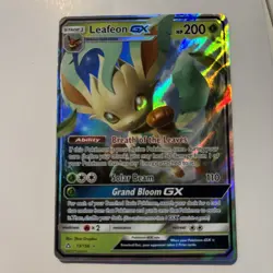 Pokemon Leafeon GX 13/156 Sm-Ultra Prism Ultra Rare GX Holo Card - Image 1