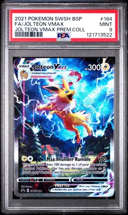Jolteon VMAX SWSH184 PSA 9 SWSH Black Star Promo Alternate Pokemon Card AA6 - Image 1