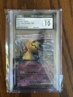 Pokemon: Mimikyu EX 004 Sv: Scarlet & Violet Promo Cards Holo CGC GEM MINT 10 - Image 1