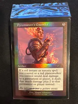Pyromancer's Gauntlet UNOPENED (Foil) (NM) Media Promo MEDIA Magic MTG - Image 1