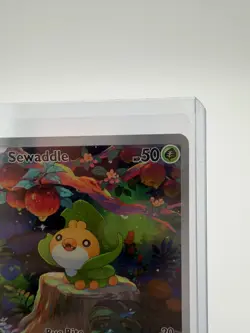 Sewaddle 087/086 Pokemon S&V White Flare Illustration Rare Holo MINT - Image 3