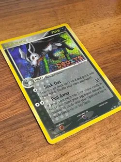 Pokemon Deoxys Mightyena 12/107 Reverse Holo MP - Image 2
