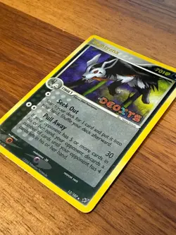 Pokemon Deoxys Mightyena 12/107 Reverse Holo MP - Image 3