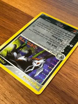 Pokemon Deoxys Mightyena 12/107 Reverse Holo MP - Image 5