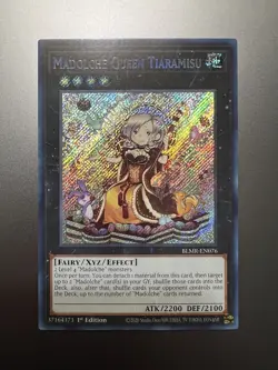 Yugioh - Madolche Queen Tiaramisu Secret Rare BLMR-EN076, Near Mint, 1st Edition - Image 1
