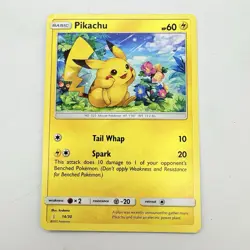 Pokemon TCG Pikachu Non Holo 14/30 Sun & Moon Trainer Kit 2017 Card - Image 1