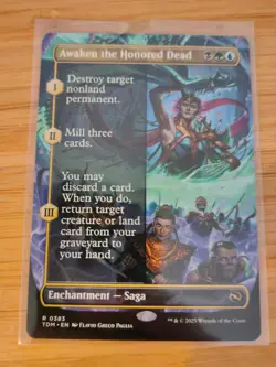 MTG Awaken the Honored Dead (Borderless) 0383 Tarkir: Dragonstorm M/NM - Image 1