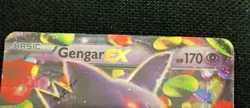 Poke'mon Gengar EX 34/119 Ultra Rare. Phantom Forces Set. Holo Foil. USED. Poor - Image 3