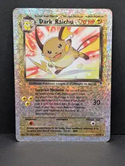 Dark Raichu Legendary Reverse Holo #7/110 Rare WOTC Pokemon TCG Card Firework HP - Image 1