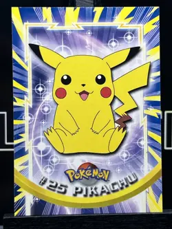 Pikachu #25 • Pokemon Topps • Series 1 Blue Logo • Regular - Image 3