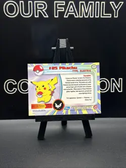 Pikachu #25 • Pokemon Topps • Series 1 Blue Logo • Regular - Image 4