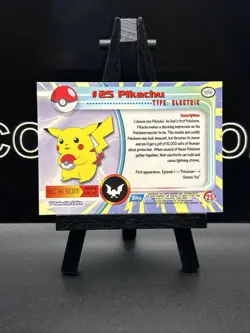 Pikachu #25 • Pokemon Topps • Series 1 Blue Logo • Regular - Image 5