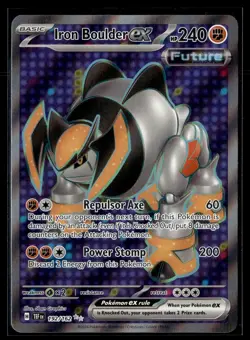 Iron Boulder ex 192/162 Temporal Forces Ultra Rare Pokemon - Image 1