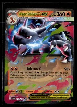 Mega Charizard X ex 013/094 Phantasmal Flames Double Rare Pokemon - Image 1