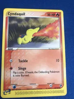 Cyndaquil 59/100 EX Sandstorm Pokemon TCG Card Near Mint 2003 - Image 1