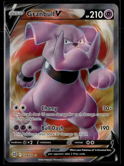 Granbull V 159/172 Brilliant Stars Rare Ultra Pokemon - Image 1