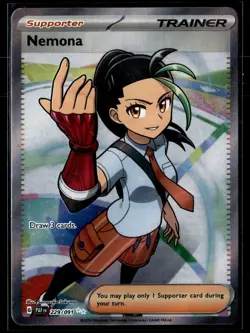 Nemona 229/091 Paldean Fates Ultra Rare Pokemon - Image 1