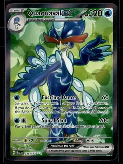 Quaquaval ex 235/193 Paldea Evolved Ultra Rare Pokemon - Image 1