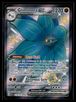 Glimmora ex 218/091 Paldean Fates Shiny Ultra Rare Pokemon - Image 1