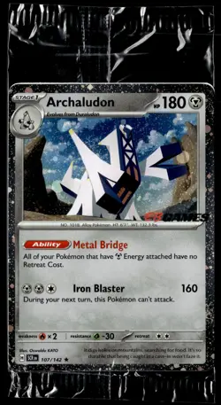 Archaludon 107/142 Stellar Crown EB Games Promo Rare Pokemon - Image 1
