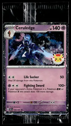 Ceruledge 040/091 Pokemon Day Paldean Fates Rare Pokemon - Image 1