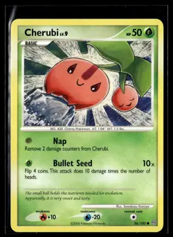 Cherubi 56/100 Stormfront Common Pokemon - Image 1