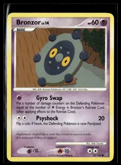 Bronzor 55/100 Stormfront Common Pokemon - Image 1