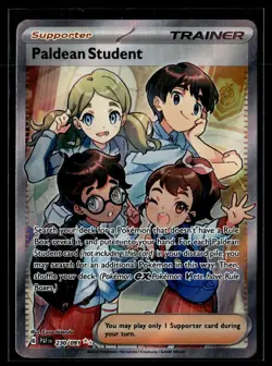 Paldean Student 230/091 Paldean Fates Ultra Rare Pokemon - Image 1