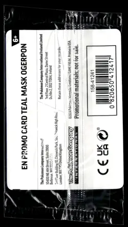 Teal Mask Ogerpon 024/167 EB Games Promo Twilight Masquerade Rare Pokemon - Image 2