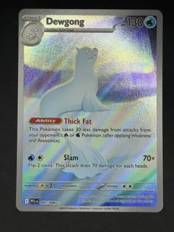 Dewgong 097/094 Phantasmal Flames Illustration Rare NM Pokemon card - Image 1