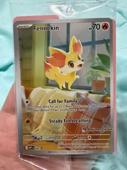 Pokemon Fennekin 080 Pokemon Center Sealed Stamped Promo | Chaos Rising ✨ - Image 1