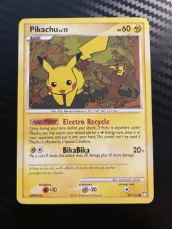 Pikachu Mysterious Treasures 94/123 Pokemon Card MP - Image 1