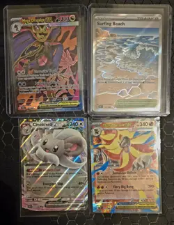 Pokemon Chaos Rising 4 Card Lot Mega Dragalge ex Surfing Beach NM UR DR - Image 1
