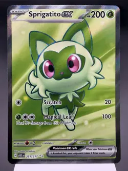 Sprigatito ex 251/217 - Full Art Ultra Rare - Ascended Heroes Pokemon Card MINT - Image 1