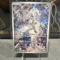 Pokemon TCG N's Reshiram 167/159 Illustration Rare Full Art Holo Card - NM - Image 1