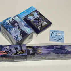 Pokemon Card Muku & Mega Chandelure Playmat Deck Case Sleeves Set Japan - Image 1