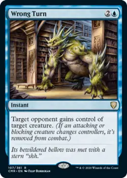 x1 Wrong Turn - Foil R MTG Commander Legends M/NM, English - Image 1