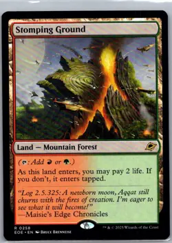 Stomping Ground (R) #258 Edge of Eternities MTG NM - Image 1