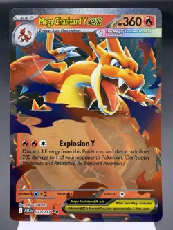 Mega Charizard Y ex 022/217 - Ultra Rare Holo -Ascended Heroes Pokemon Card MINT - Image 1